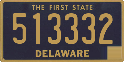 DE license plate 513332