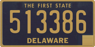 DE license plate 513386