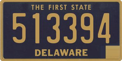 DE license plate 513394