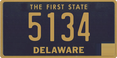 DE license plate 5134