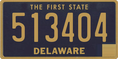 DE license plate 513404