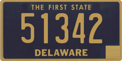 DE license plate 51342