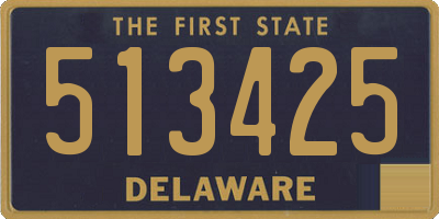 DE license plate 513425