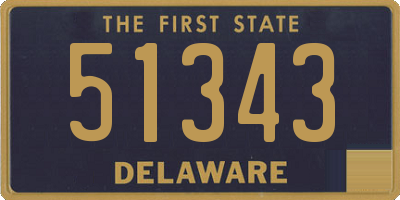 DE license plate 51343