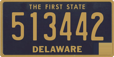 DE license plate 513442