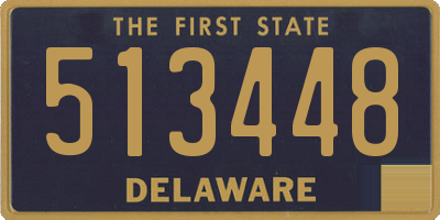DE license plate 513448