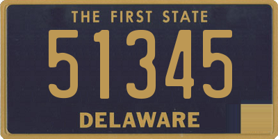 DE license plate 51345