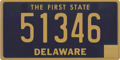 DE license plate 51346