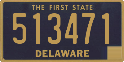 DE license plate 513471
