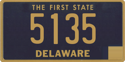 DE license plate 5135