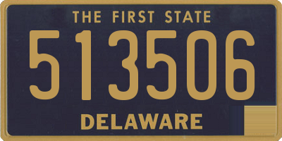 DE license plate 513506
