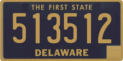 DE license plate 513512