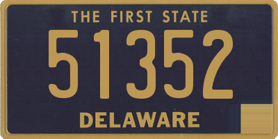 DE license plate 51352