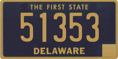 DE license plate 51353