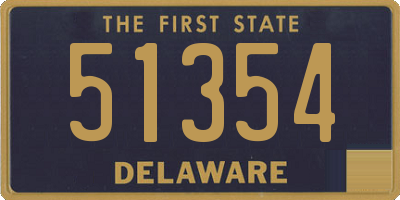 DE license plate 51354