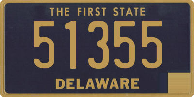 DE license plate 51355