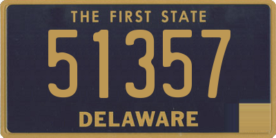 DE license plate 51357