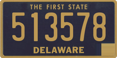 DE license plate 513578