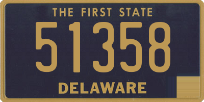 DE license plate 51358