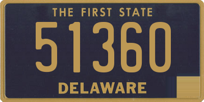 DE license plate 51360