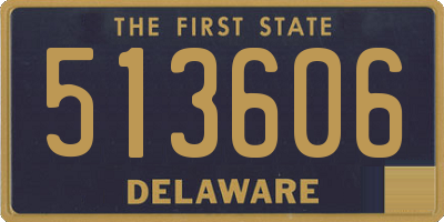 DE license plate 513606