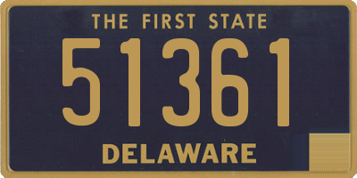 DE license plate 51361