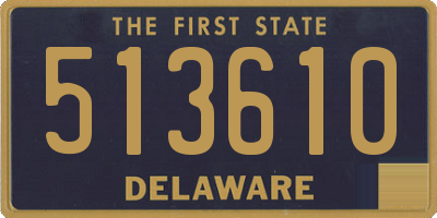 DE license plate 513610