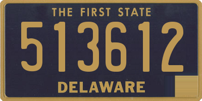 DE license plate 513612