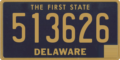 DE license plate 513626