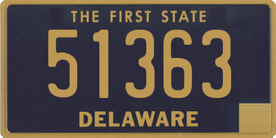 DE license plate 51363