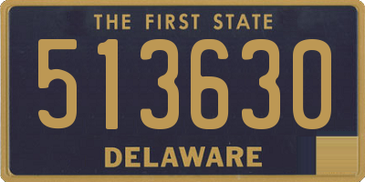 DE license plate 513630