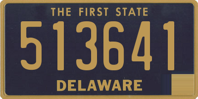 DE license plate 513641