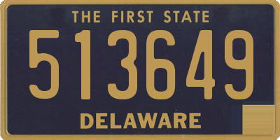 DE license plate 513649