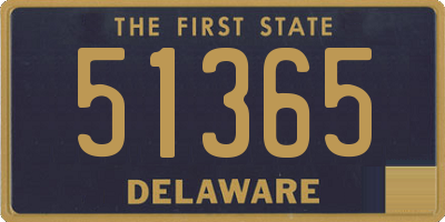 DE license plate 51365