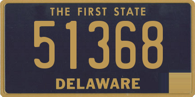 DE license plate 51368