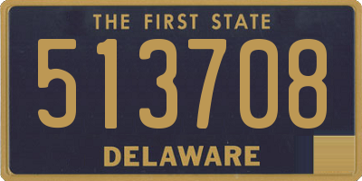 DE license plate 513708