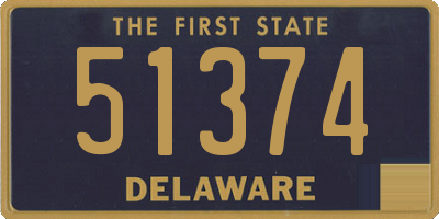 DE license plate 51374