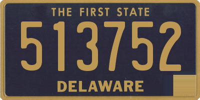 DE license plate 513752
