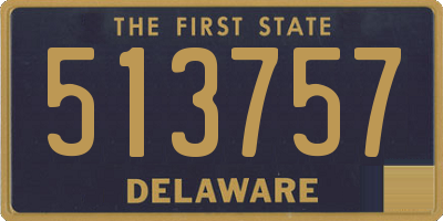 DE license plate 513757