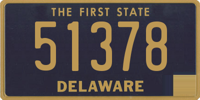 DE license plate 51378