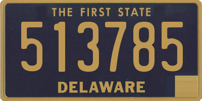 DE license plate 513785