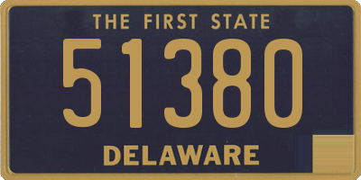 DE license plate 51380