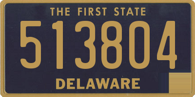 DE license plate 513804