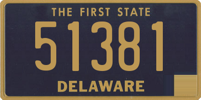 DE license plate 51381