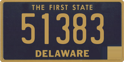 DE license plate 51383