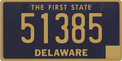 DE license plate 51385