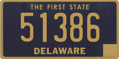 DE license plate 51386