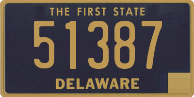 DE license plate 51387