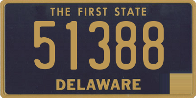 DE license plate 51388