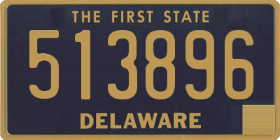 DE license plate 513896
